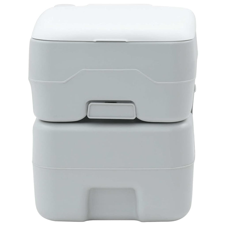 Camping Toilet Grijs en Wit 41,5 x 36,5 x 42 cm Polyetheen