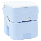 Campingtoilet lichtblauw wit 41,5x36,5x42 cm polyetheen