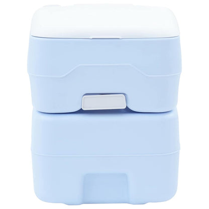 Camping Toilet Lichtblauw en Wit 41,5 x 36,5 x 42 cm Polyetheen