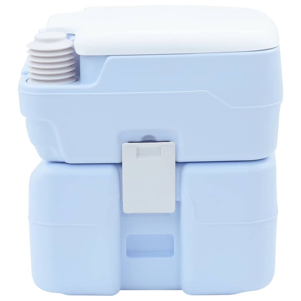 Camping Toilet Lichtblauw en Wit 41,5 x 36,5 x 42 cm Polyetheen