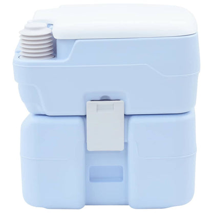Camping Toilet Lichtblauw en Wit 41,5 x 36,5 x 42 cm Polyetheen