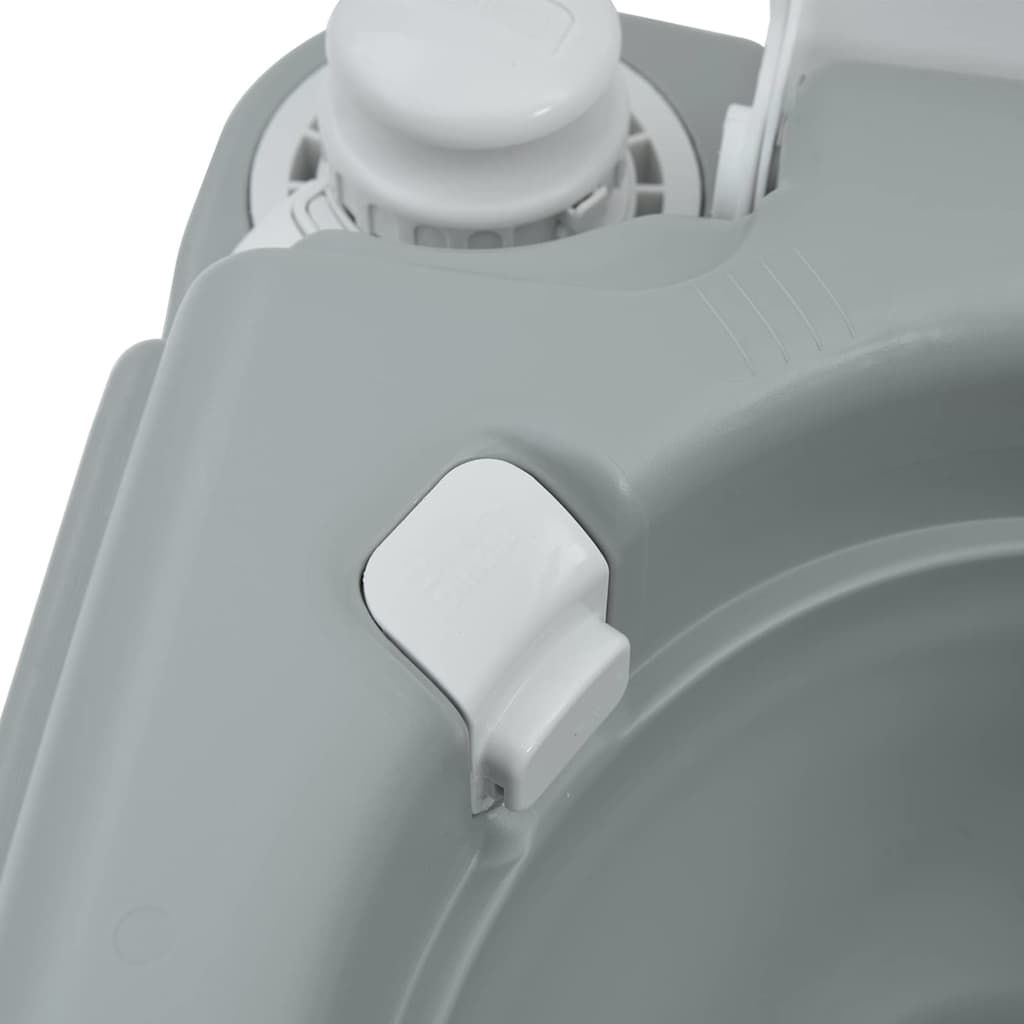 Camping Toilet Grijs en Wit 41,5 x 36,5 x 37,5 cm Polyetheen