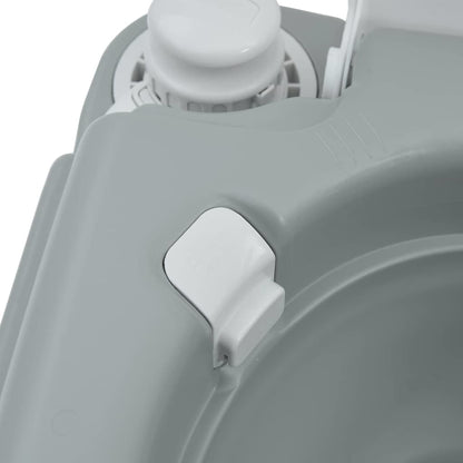 Camping Toilet Grijs en Wit 41,5 x 36,5 x 37,5 cm Polyetheen