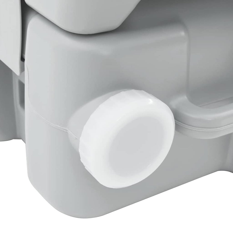Camping Toilet Grijs en Wit 41,5 x 36,5 x 30 cm Polyetheen