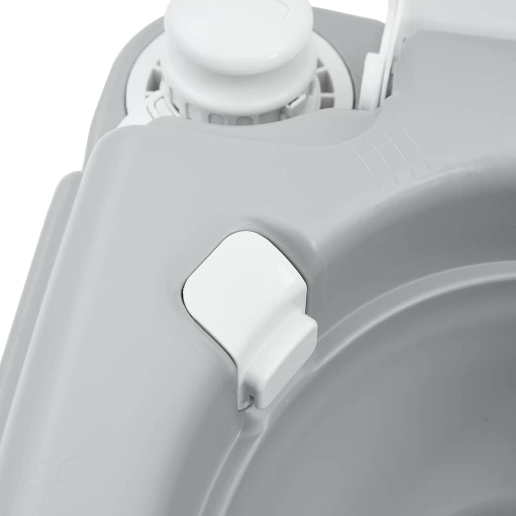 Camping Toilet Grijs en Wit 41,5 x 36,5 x 30 cm Polyetheen