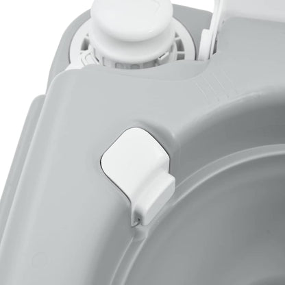 Camping Toilet Grijs en Wit 41,5 x 36,5 x 30 cm Polyetheen