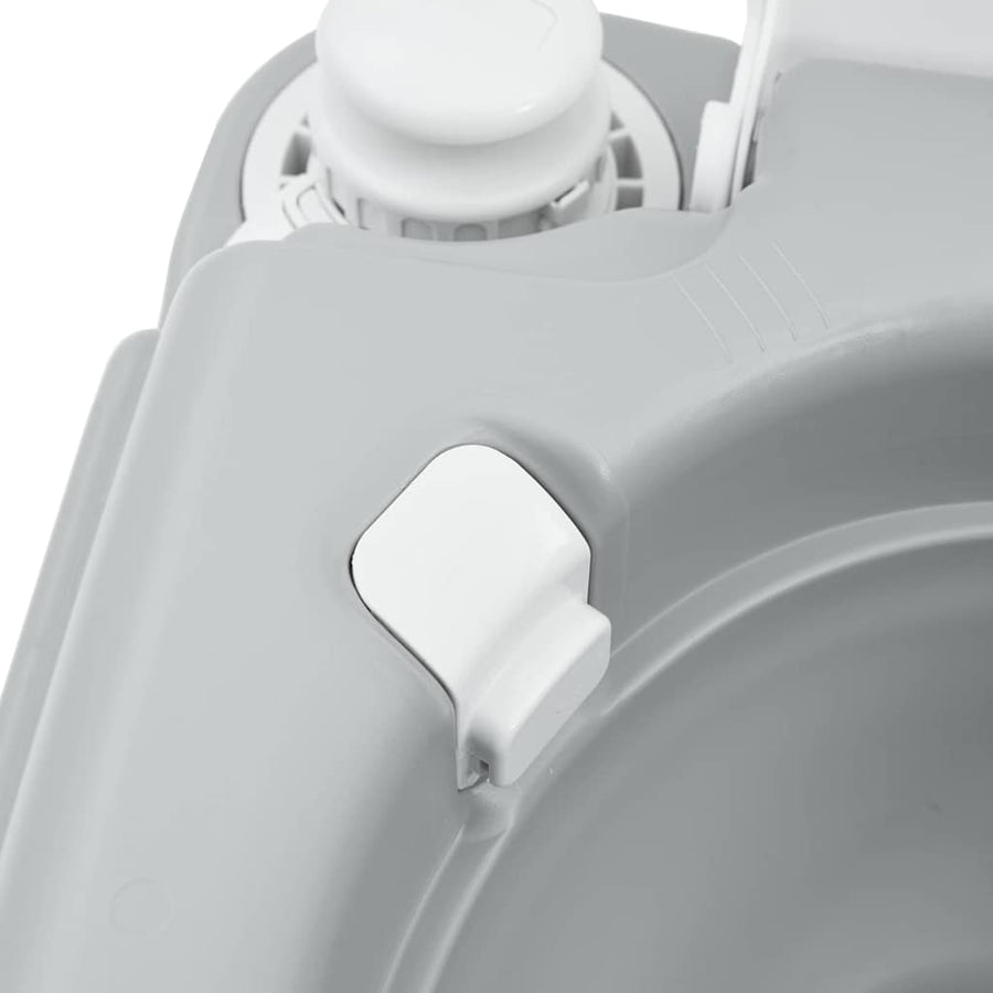 Camping Toilet Grijs en Wit 41,5 x 36,5 x 30 cm Polyetheen