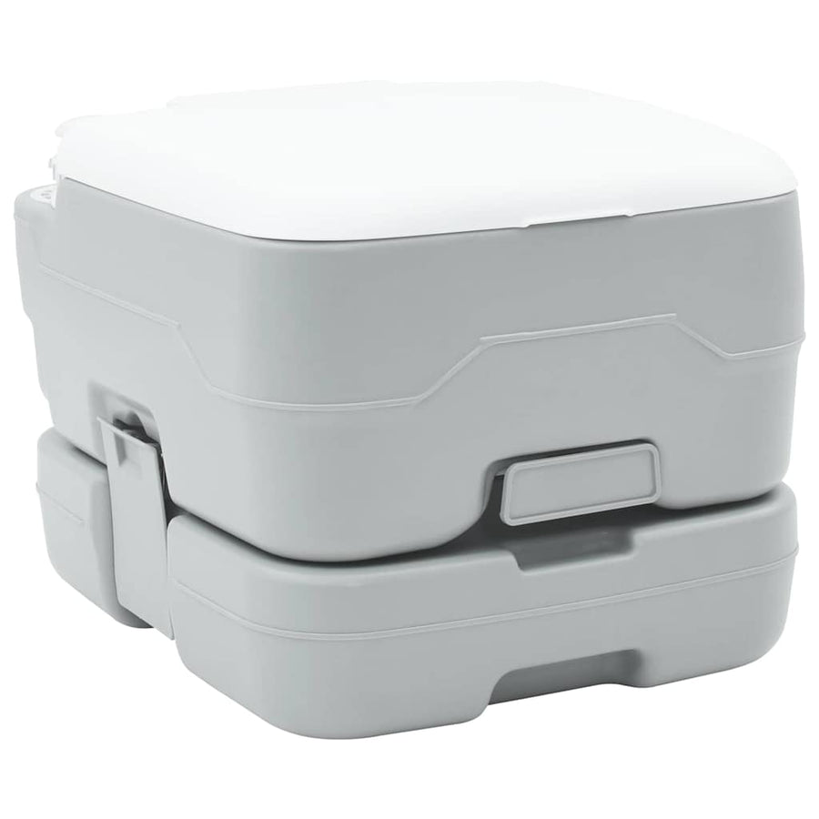 Camping Toilet Grijs en Wit 41,5 x 36,5 x 30 cm Polyetheen