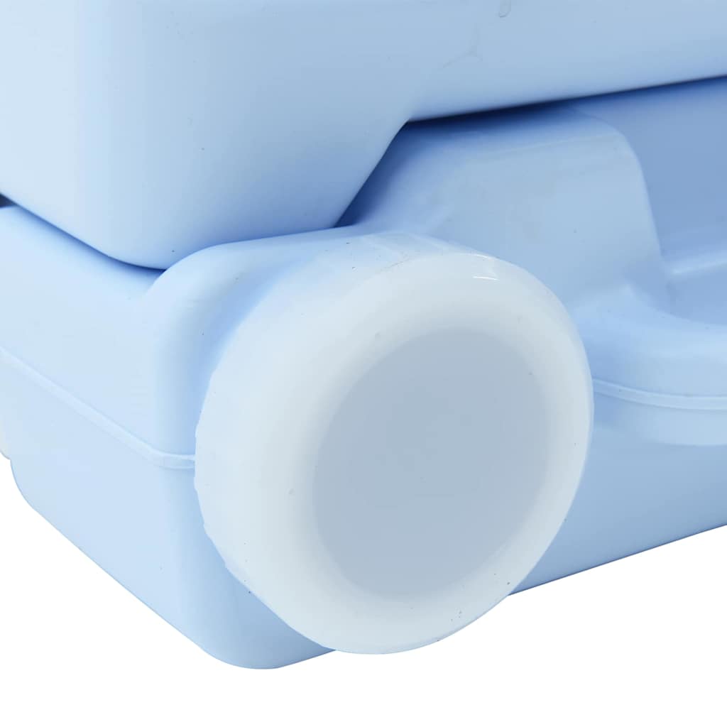 Camping Toilet Lichtblauw en Wit 41,5 x 36,5 x 30 cm Polyetheen