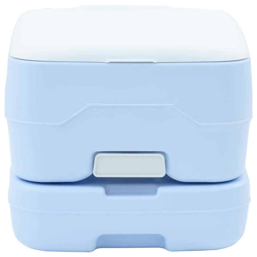 Camping Toilet Lichtblauw en Wit 41,5 x 36,5 x 30 cm Polyetheen