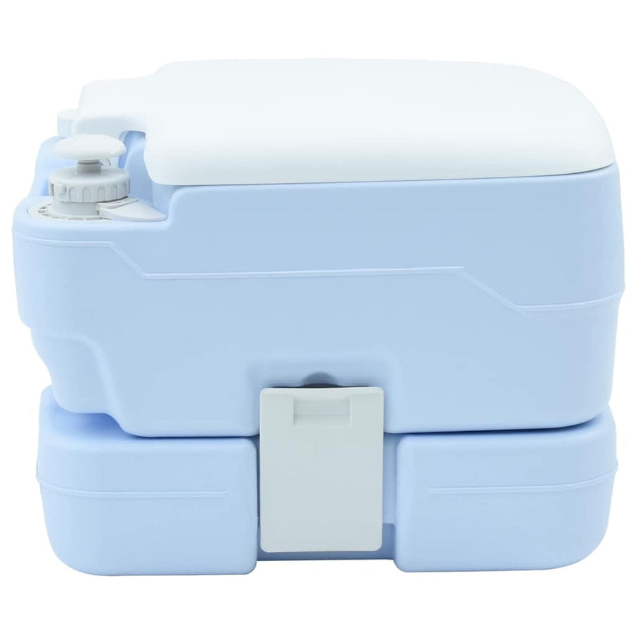 Camping Toilet Lichtblauw en Wit 41,5 x 36,5 x 30 cm Polyetheen