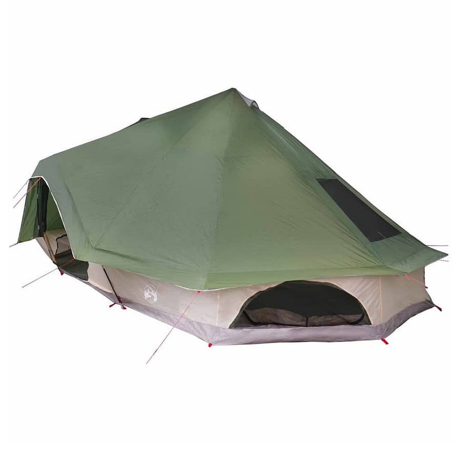 Familietent Tipi Groen voor 10 Personen - Waterdicht
