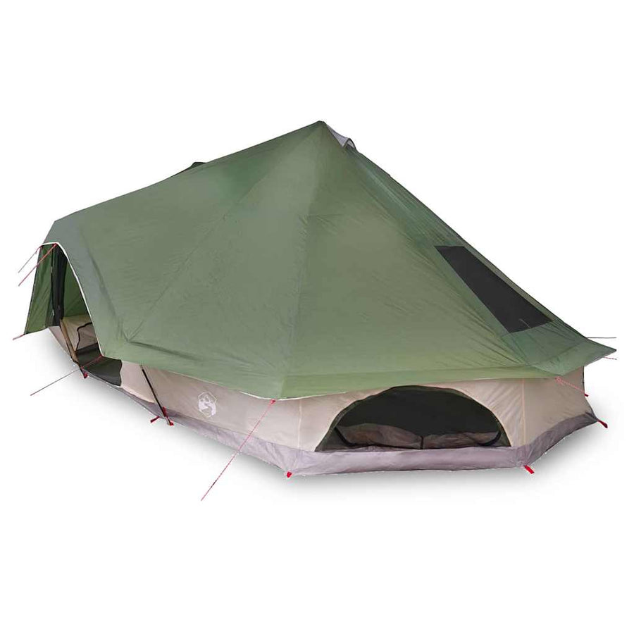 Familietent Tipi Groen voor 10 Personen - Waterdicht