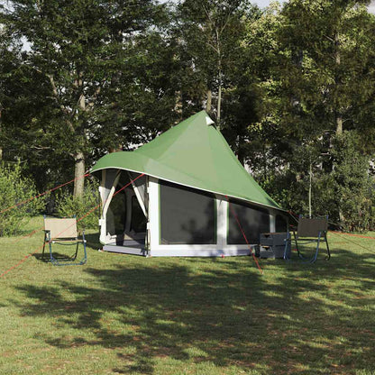 Familie Tipi Tent Tipi met dak Groen 404 x 370 x 270 cm