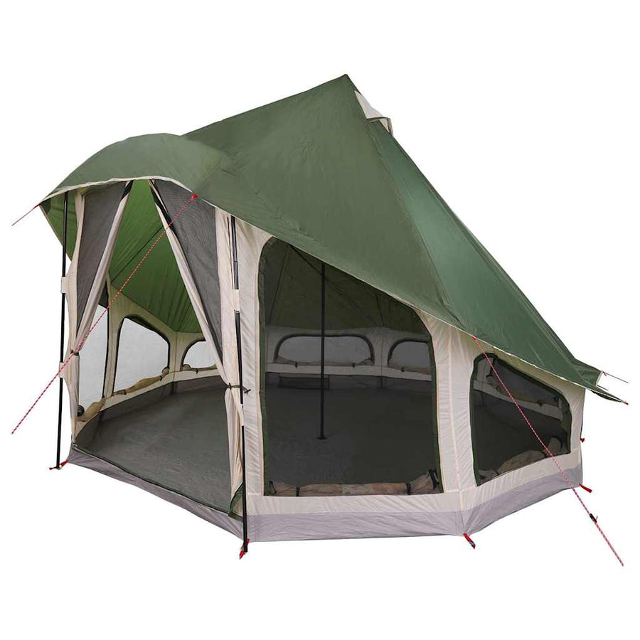 Familie Tipi Tent Tipi met dak Groen 404 x 370 x 270 cm
