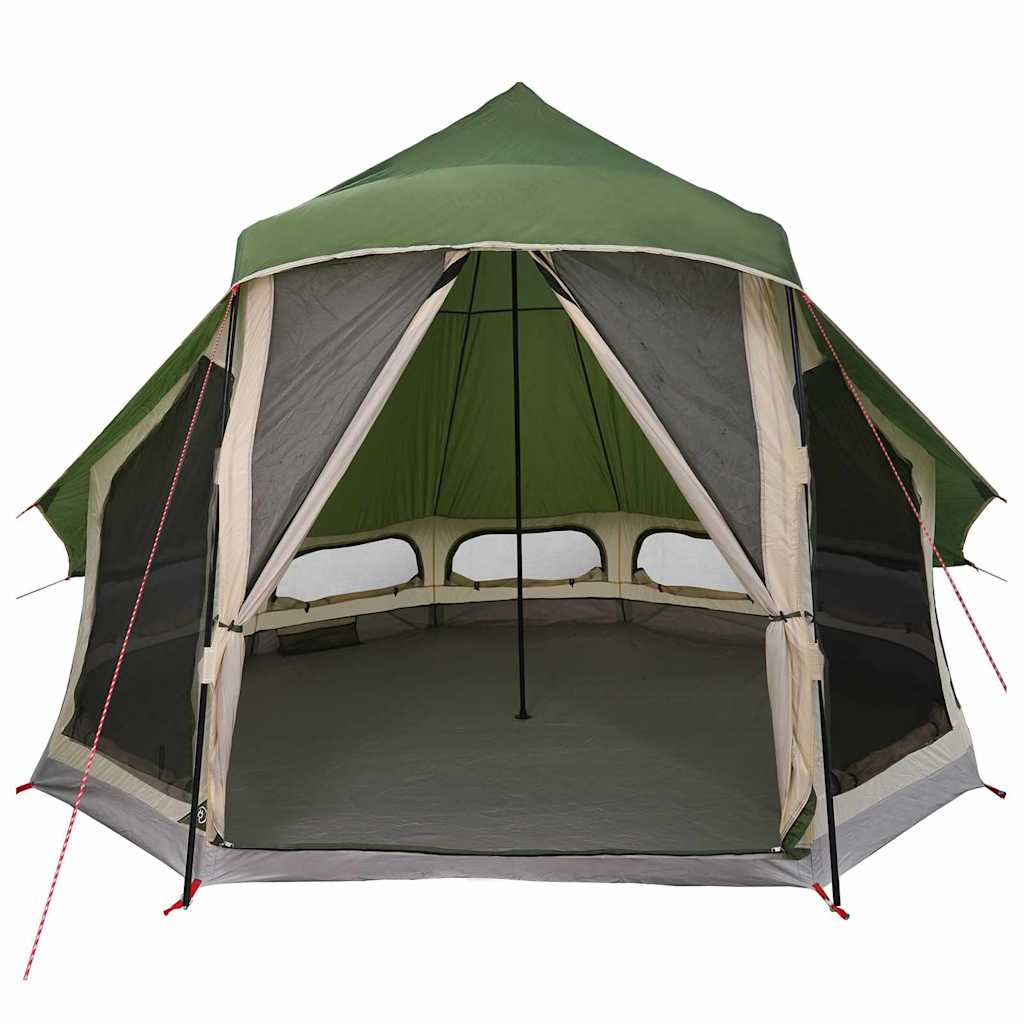 Familie Tipi Tent Tipi met dak Groen 404 x 370 x 270 cm