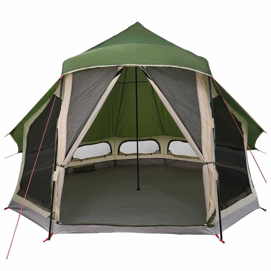Familie Tipi Tent Tipi met dak Groen 404 x 370 x 270 cm