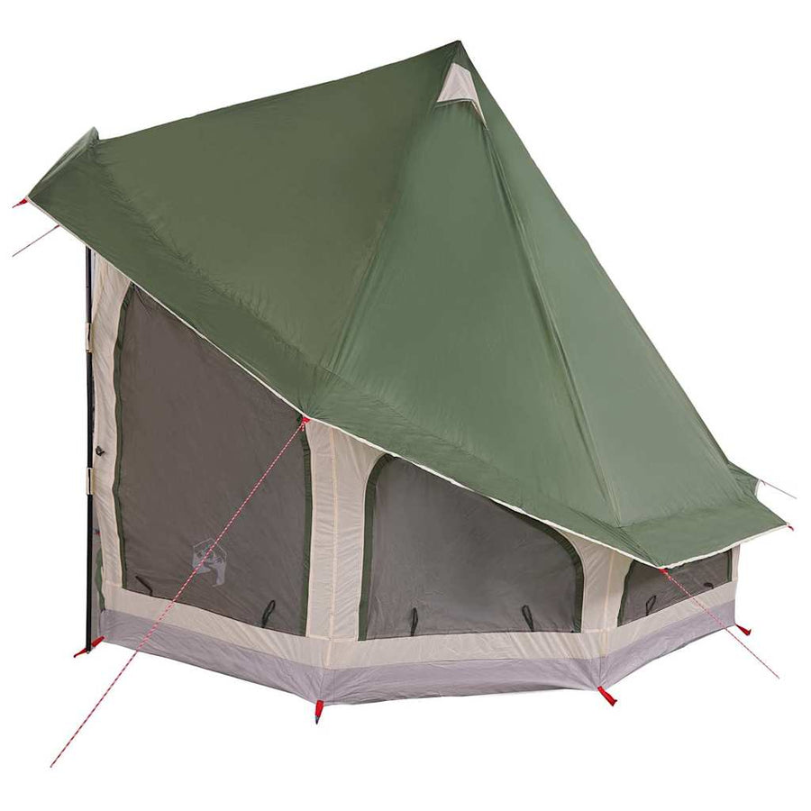 Familie Tipi Tent Tipi met dak Groen 404 x 370 x 270 cm