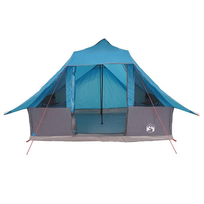 Tipi Tent met dak met opslag Blauw 364 x 281 x 257 cm taft