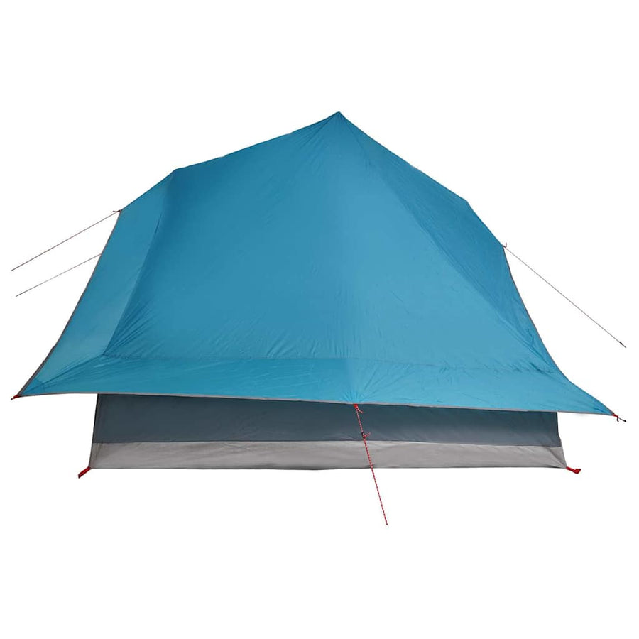 Tipi Tent met dak met opslag Blauw 364 x 281 x 257 cm taft