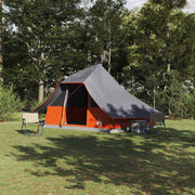 Tipi tent grijs oranje 364x281x257 cm taft
