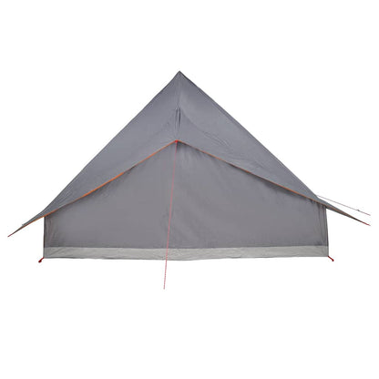 Tipi Tent met dak Grijs en Oranje 364 x 281 x 257 cm taft