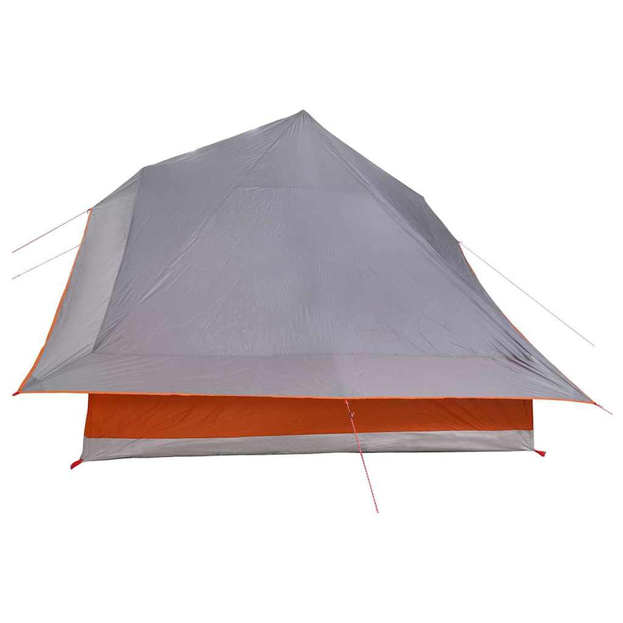 Tipi Tent met dak Grijs en Oranje 364 x 281 x 257 cm taft