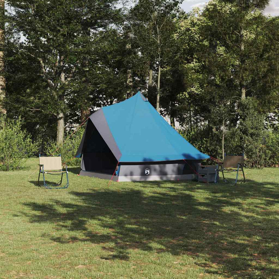Familie Tipi Tent Tipi Blauw en Grijs 400 x 346 x 250 cm