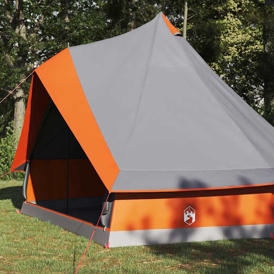 Familie Tipi Tent Tipi Grijs en Oranje 400 x 346 x 250 cm