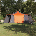 Tipi Tent with Grey and Orange Roof 492 x 492 x 275 cm Fabric