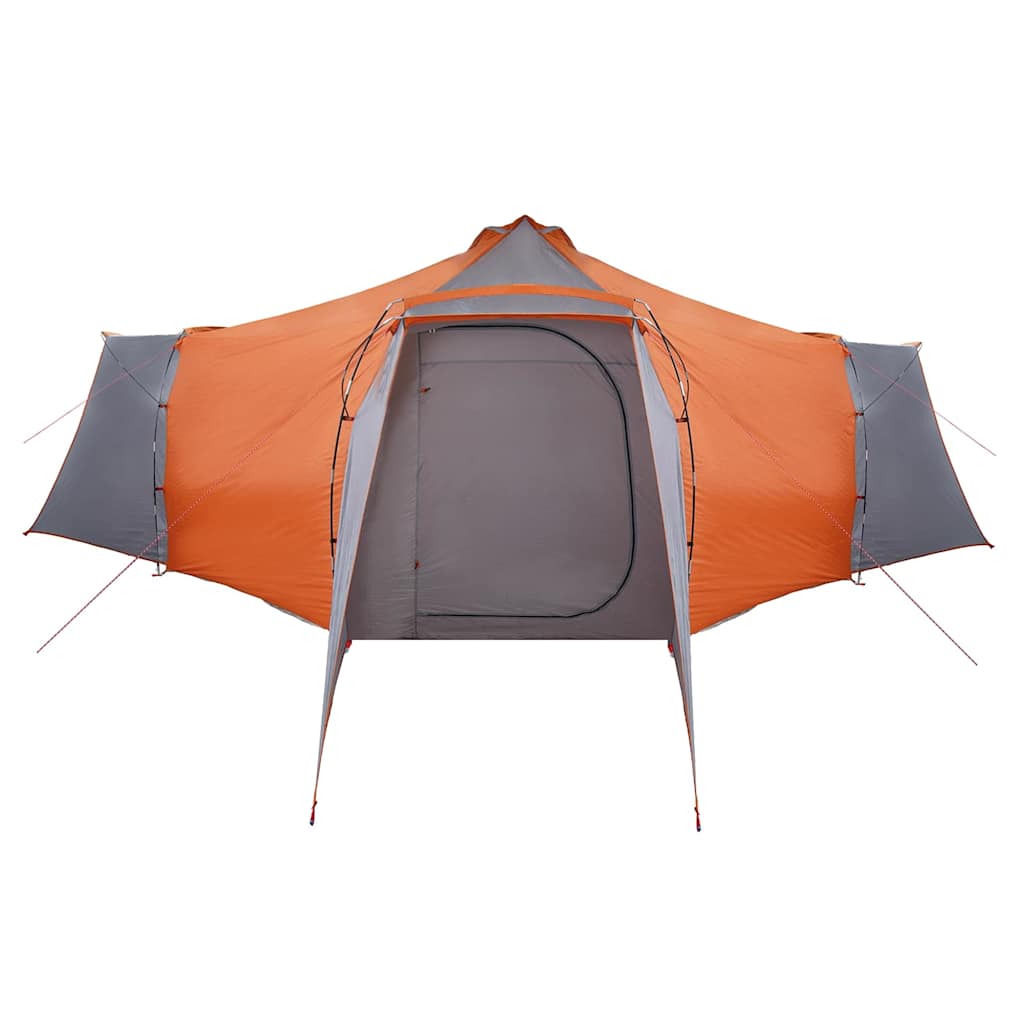 Tent met dak Grijs en Oranje 492 x 492 x 275 cm Polyester