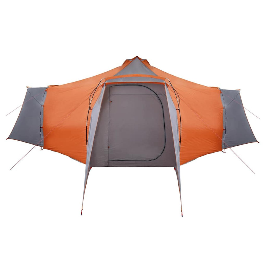 Tent met dak Grijs en Oranje 492 x 492 x 275 cm Polyester