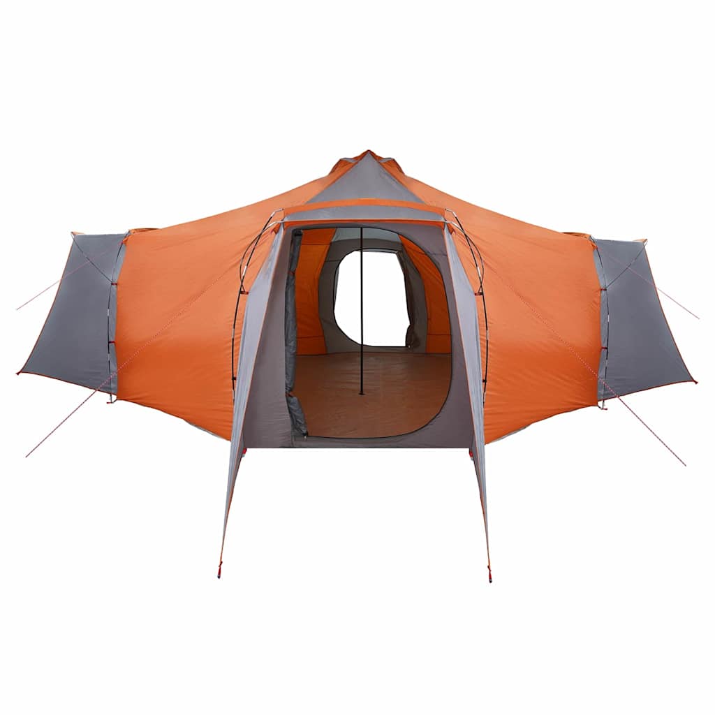 Tent met dak Grijs en Oranje 492 x 492 x 275 cm Polyester