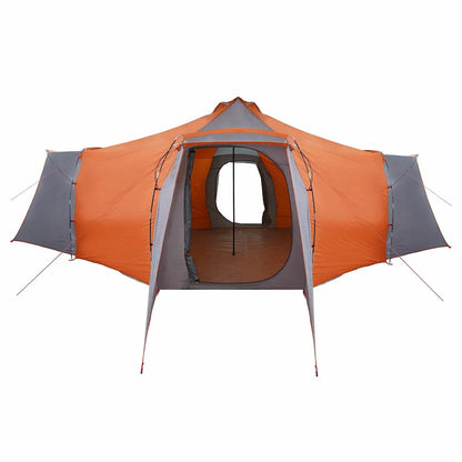 Tent met dak Grijs en Oranje 492 x 492 x 275 cm Polyester
