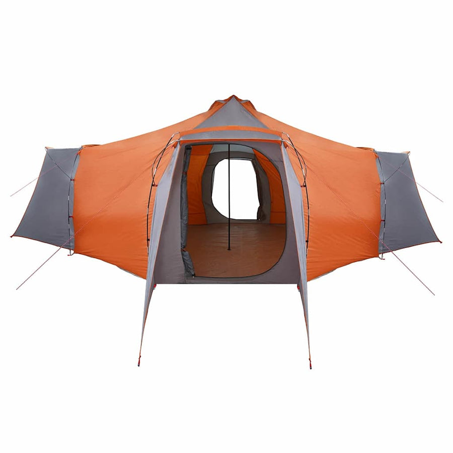 Tent met dak Grijs en Oranje 492 x 492 x 275 cm Polyester