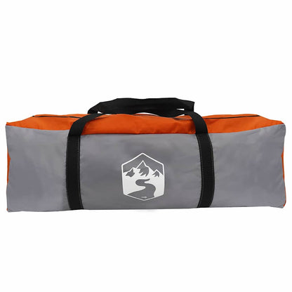 Tent met dak Grijs en Oranje Large Polyester en glasvezel
