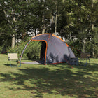 Tent Grey and Orange 370 x 230 x 185 cm Polyester and fiberglass