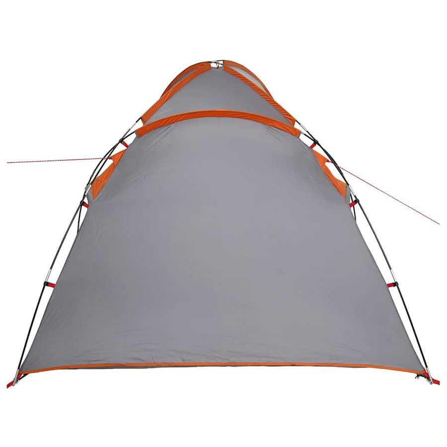 Tent met dak Grijs en Oranje Large Polyester en glasvezel
