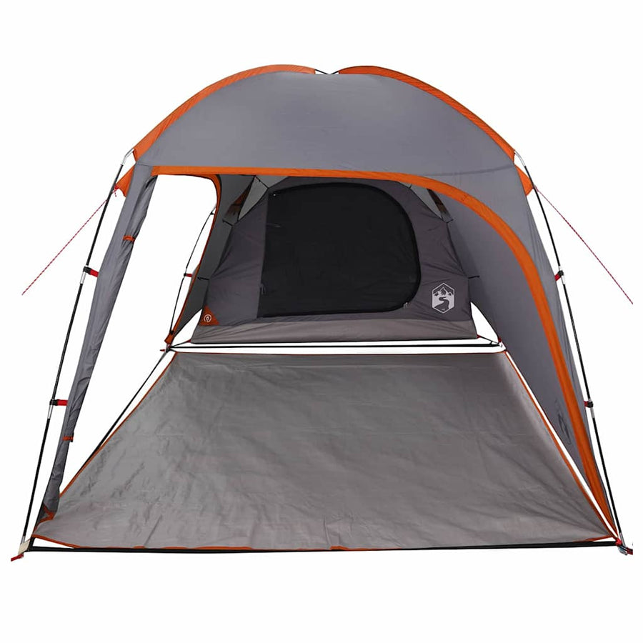 Tent met dak Grijs en Oranje Large Polyester en glasvezel