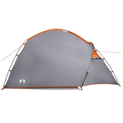 Tent met dak Grijs en Oranje Large Polyester en glasvezel
