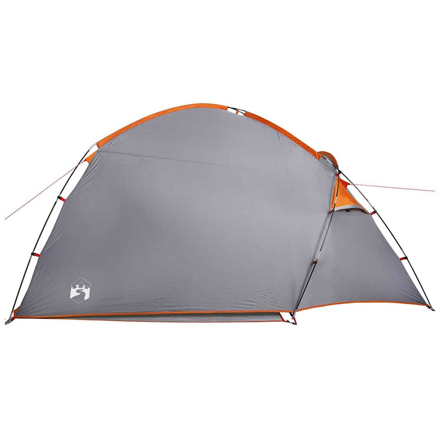Tent met dak Grijs en Oranje Large Polyester en glasvezel