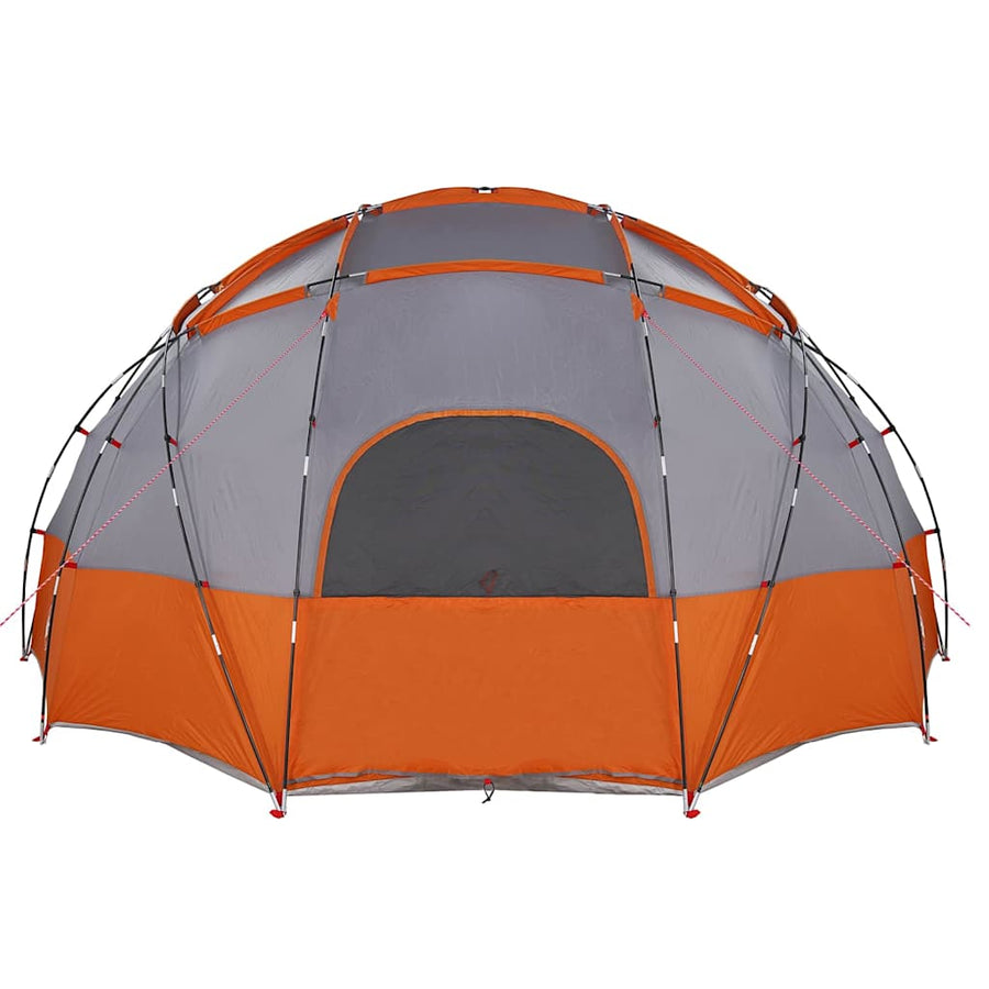 Tent met dak Grijs en oranje Large Polyester en glasvezel