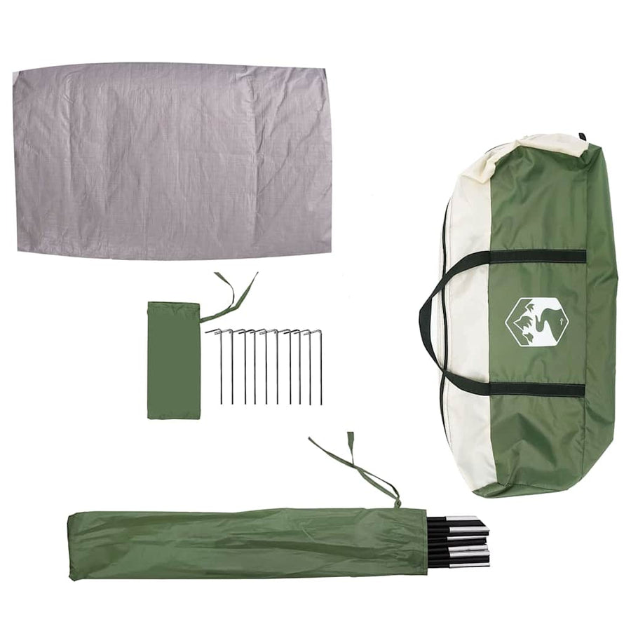 Tent met dak met luchtopening Groen 268 x 240 x 191 cm