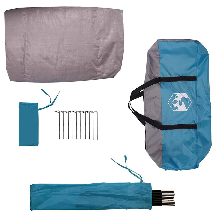 Tent met dak met luchtopening Blauw 268 x 240 x 191 cm