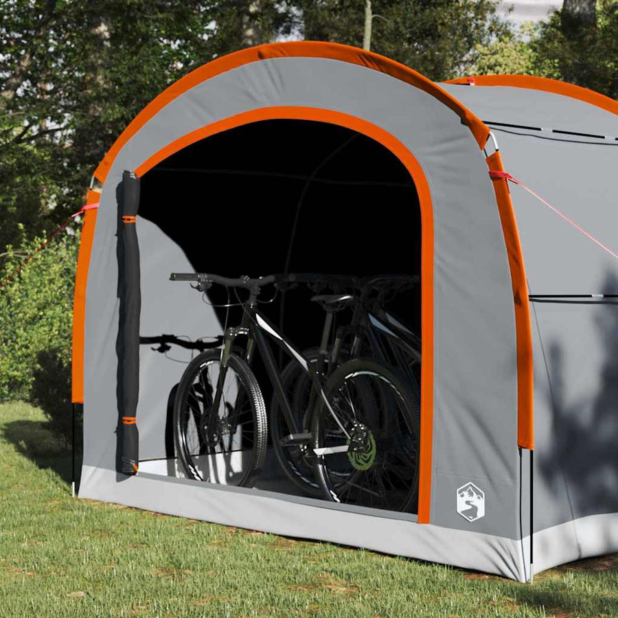 Tent met dak met luchtopening Grijs en oranje 268 x 240 x 191 cm
