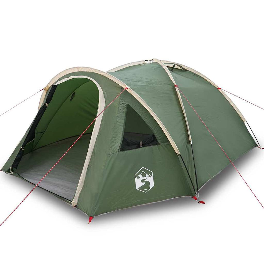Tent met dak Groen Medium Polyester en glasvezel