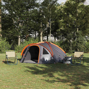 Tent koepel 308x268x130 cm grijs oranje polyester