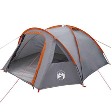 Tent met dak Grijs en oranje Large Polyester en glasvezel
