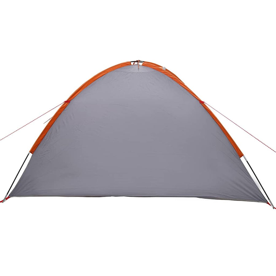 Tent met dak Grijs en oranje Large Polyester en glasvezel