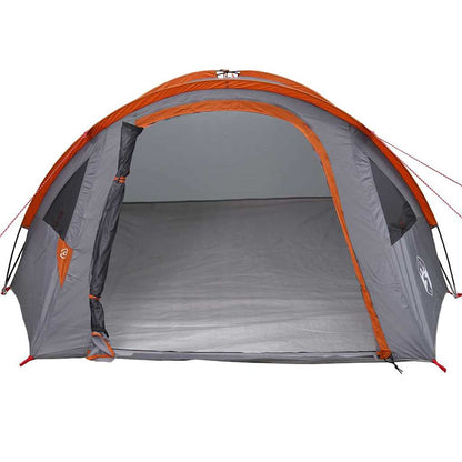 Tent met dak Grijs en oranje Large Polyester en glasvezel